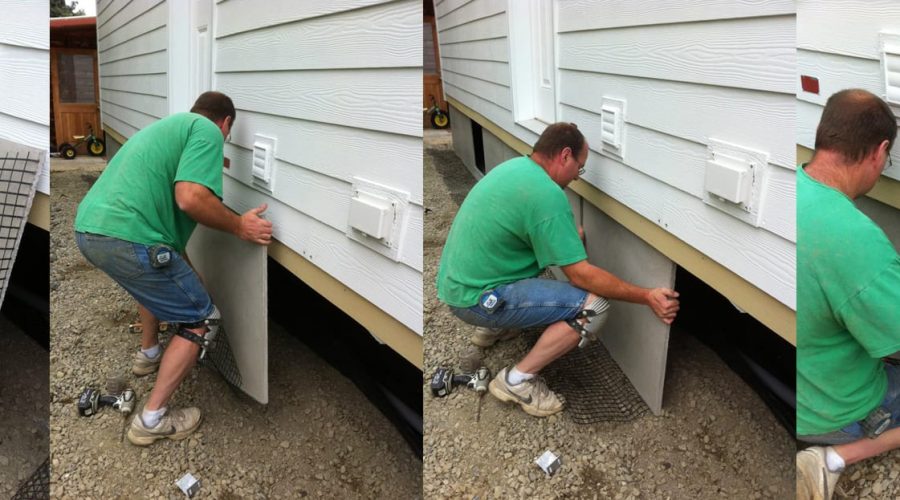 concrete skirting for mobile homes