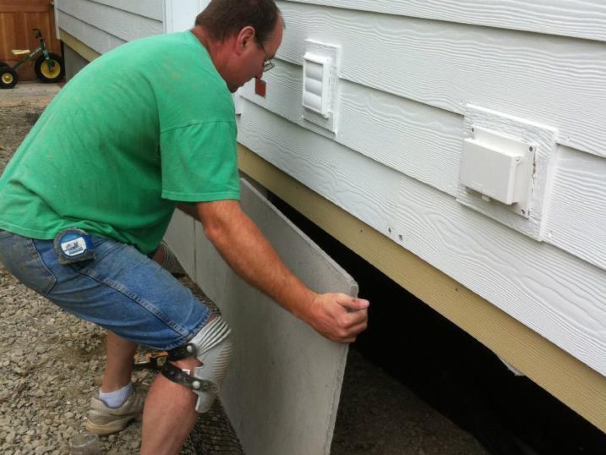 Diy Insulated Mobile Home Skirting System