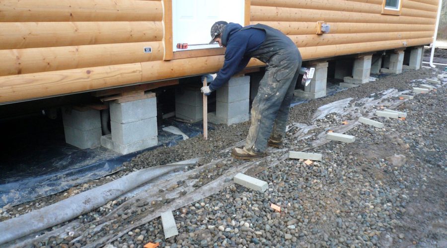 soils preparation for Mobile Home Skirting Installation