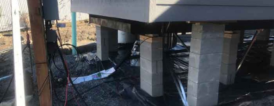 Earthquake tie-downs for mobile homes