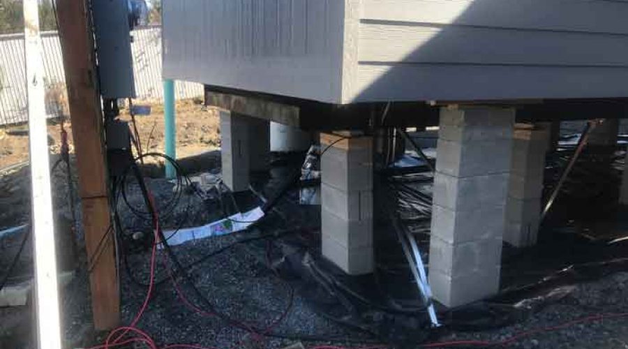 Earthquake tie-downs for mobile homes