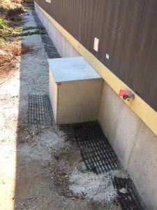 exterior cement board well