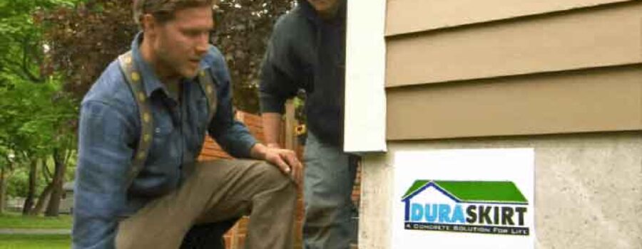 How can I hide my mobile home skirting?