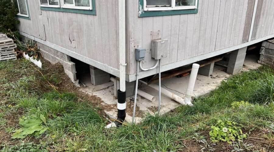 Cracked Mobile Home Slab