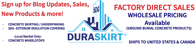 DURASKIRT™ mobile & manufactured home skirting & SDG exterior insulation cover