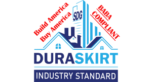 DURASKIRT & SDG CONCRETE PANELS for Covering Insulation below and above grade use. BABA Compliant Build America Buy America